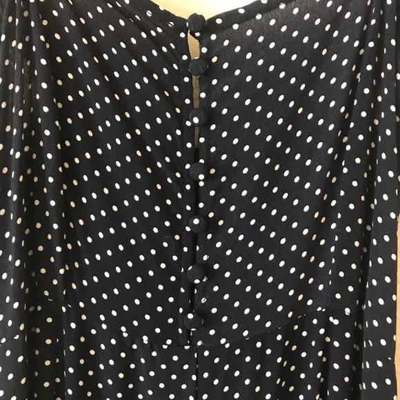 Forever 21 Navy Polka Dot Jumpsuit - Picture 3 of 6